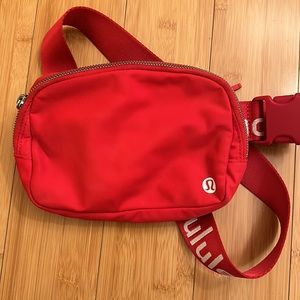 Rare Lululemon Educator Everywhere Belt Bag Red Logo